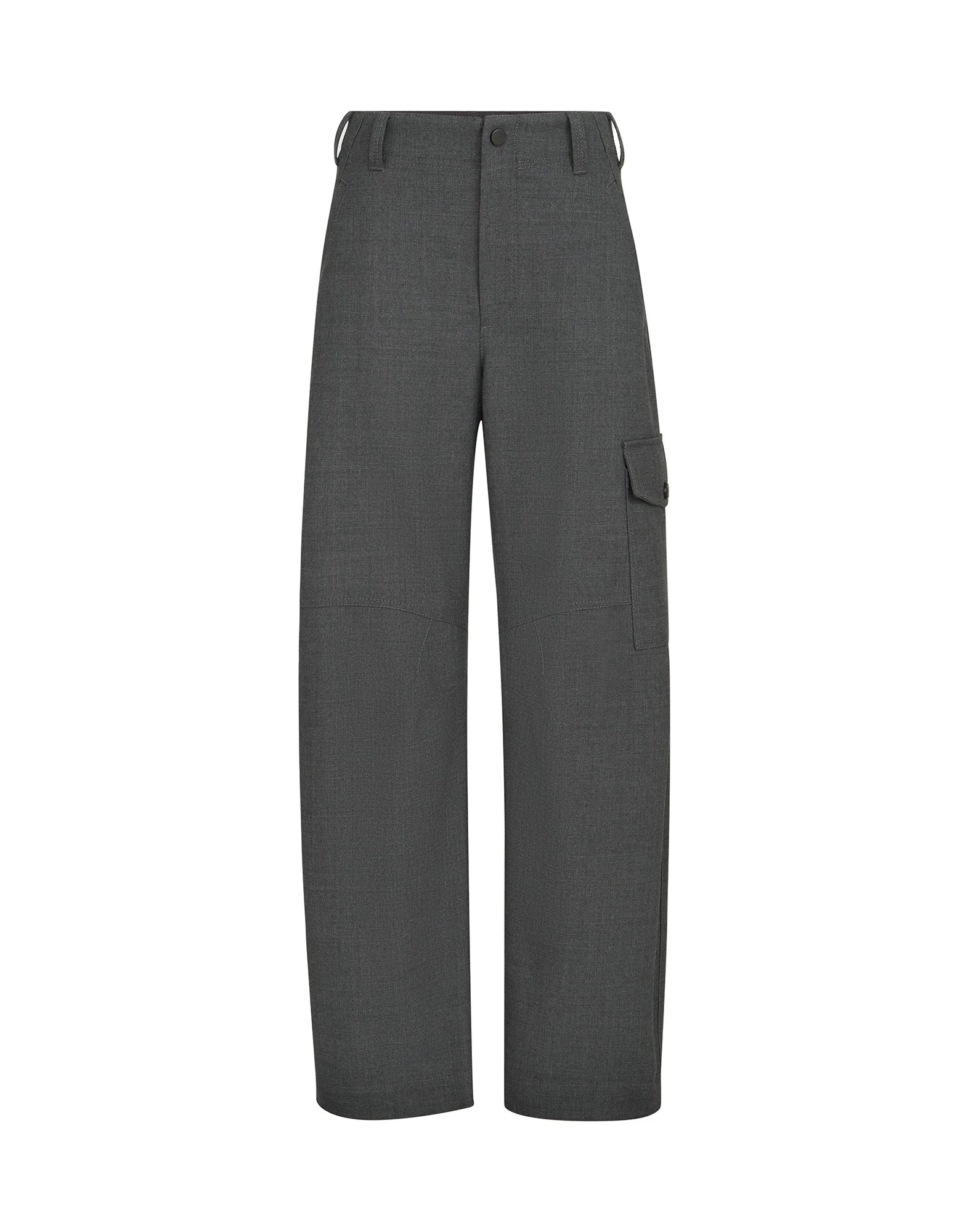 Brunello Cucinelli Cargo barrel trousers in Dark Grey Brunello Cucinelli