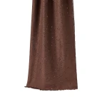 Brunello Cucinelli Cashmere and silk Diamond yarn scarf in Brown | Scarves | Coveti