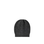 Brunello Cucinelli Cashmere and silk beanie in Lignite Grey | Hats | Coveti