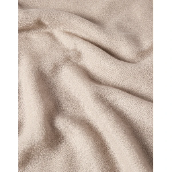 Brunello Cucinelli Cashmere and silk scarf in Beige, view 3 | Scarves | Coveti