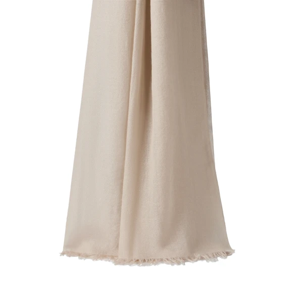 Brunello Cucinelli Cashmere and silk scarf in Beige | Scarves | Coveti