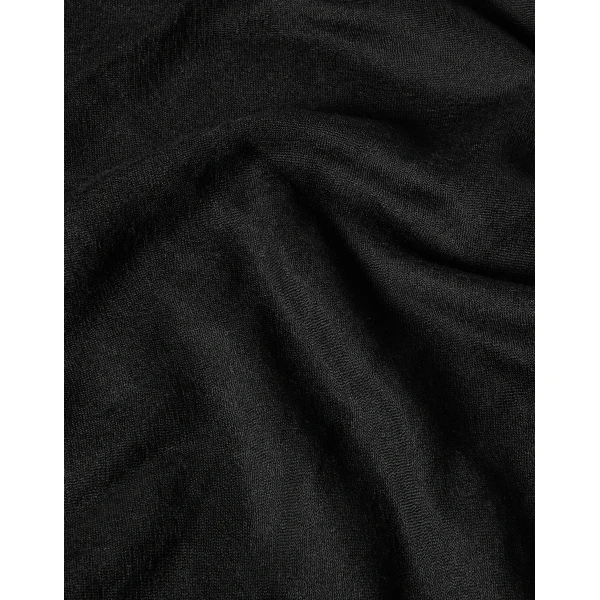 Brunello Cucinelli Cashmere and silk scarf in Black, view 3 | Scarves | Coveti