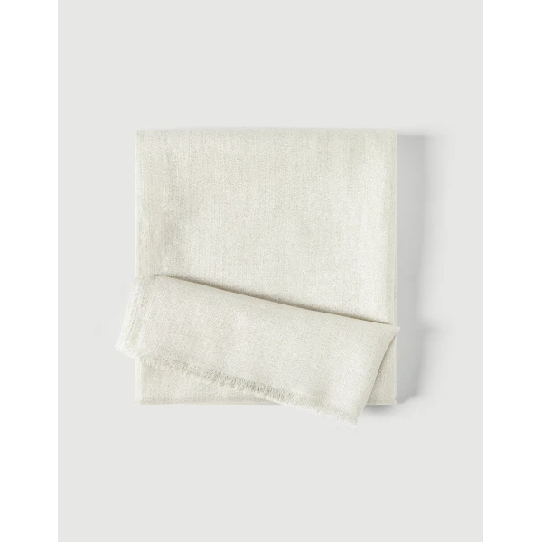 Brunello Cucinelli Cashmere and silk scarf in Panama, view 2 | Scarves | Coveti