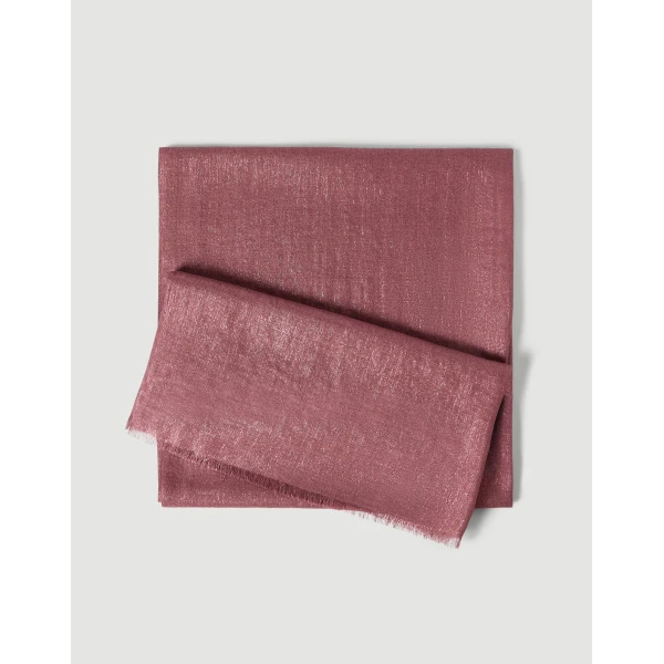 Brunello Cucinelli Cashmere and silk scarf in Purple, view 2 | Scarves | Coveti