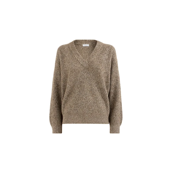 Cashmere cardigan in Brown
