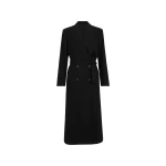 Brunello Cucinelli Cashmere coat with belt and monili in Black