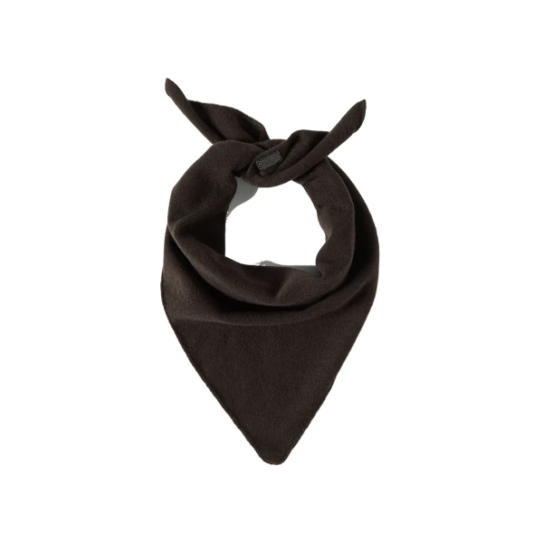 Brunello Cucinelli Cashmere foulard with monili in Coffee | Scarves | Coveti