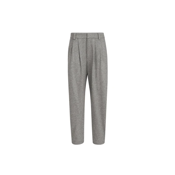 Brunello Cucinelli Cashmere jersey tailored trousers in Grey