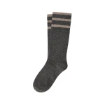 Brunello Cucinelli Cashmere knit socks in Dark Grey | Accessories | Coveti