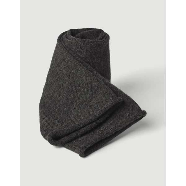 Brunello Cucinelli Cashmere knit socks in Lignite Grey, view 2 | Accessories | Coveti