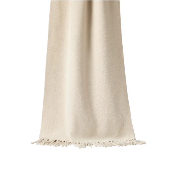 Cashmere scarf in Beige Silk