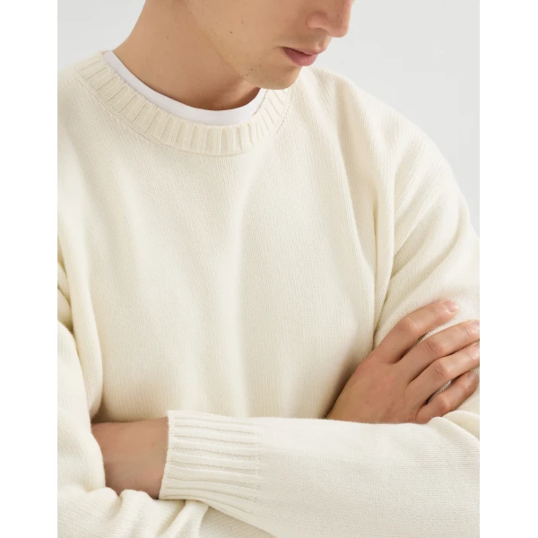 Brunello Cucinelli Cashmere sweater in Panama, view 4 | Knitwear | Coveti