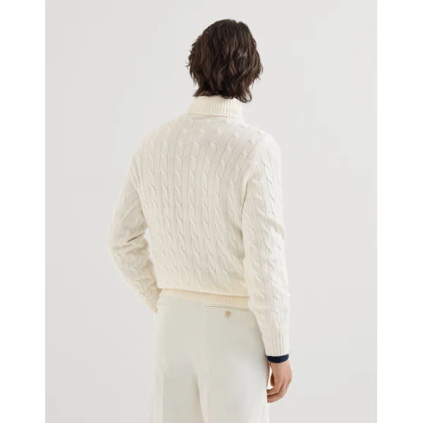 Brunello Cucinelli Cashmere turtleneck sweater in Panama, view 3 | Knitwear | Coveti