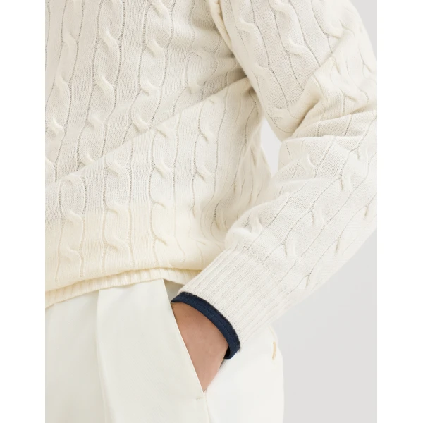 Brunello Cucinelli Cashmere turtleneck sweater in Panama, view 4 | Knitwear | Coveti