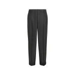 Brunello Cucinelli Chalk stripe flannel trousers in Dark Grey | Pants | Coveti