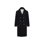 Brunello Cucinelli Comfort cotton and cashmere coat in Navy Blue | Coats | Coveti