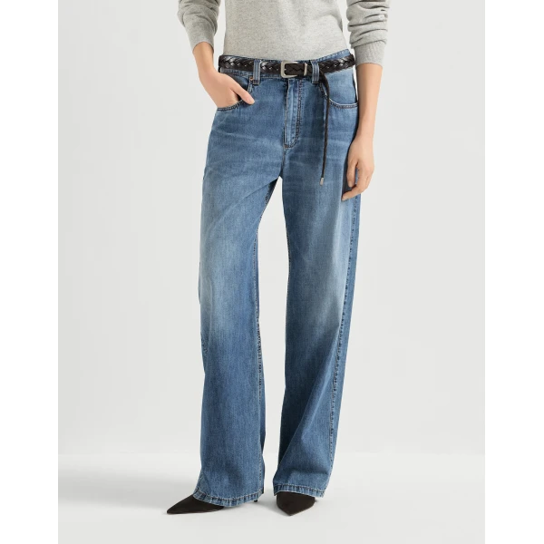 Contemporary Loose trousers in Denim - Image 2