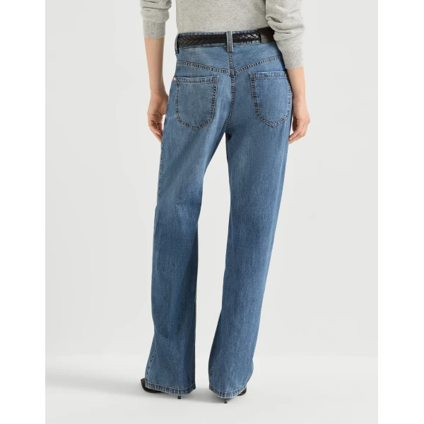 Contemporary Loose trousers in Denim - Image 3