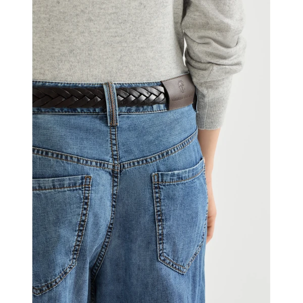 Contemporary Loose trousers in Denim - Image 4