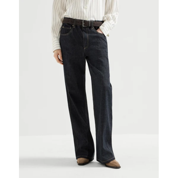 Contemporary trousers in Dark Denim - Image 2