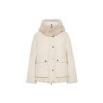 Brunello Cucinelli Cotton canvas down parka in Cool Beige