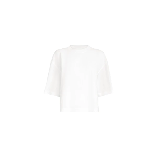 Cotton jersey T-shirt in White
