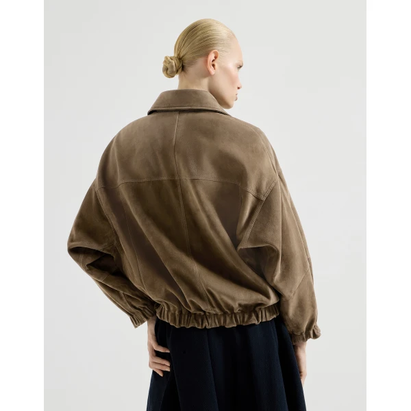 Couture suede jacket in Origano - Image 3