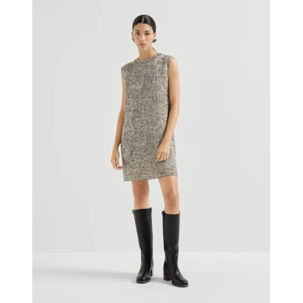 Cowhide boots with monili in Black - Image 6