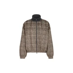 Brunello Cucinelli Dazzling Dégradé Embroidery Bomber jacket in Brown