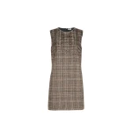 Brunello Cucinelli Dazzling Dégradé Embroidery Mini dress in Brown