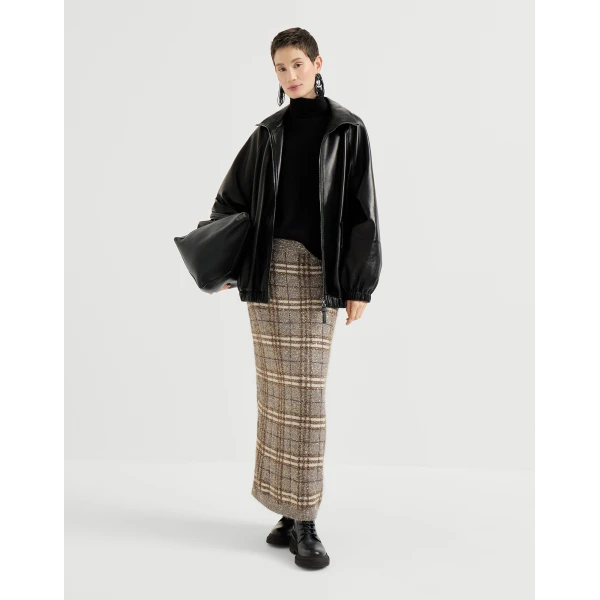 Dazzling Prince of Wales skirt in Light Brown - Image 6