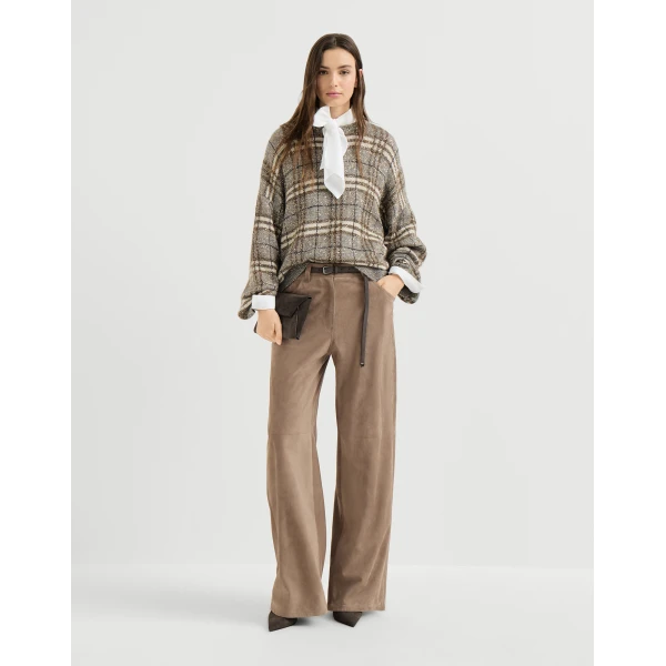 Dazzling Prince of Wales sweater in Light Brown - Image 6