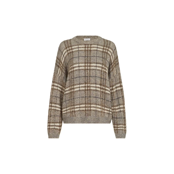 Dazzling Prince of Wales sweater in Light Brown
