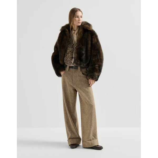 Dazzling blossom OPERA vest in Light Brown - Image 6