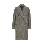 Brunello Cucinelli Dazzling chevron coat in Brown