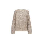Brunello Cucinelli Dazzling chiné net sweater in Rope
