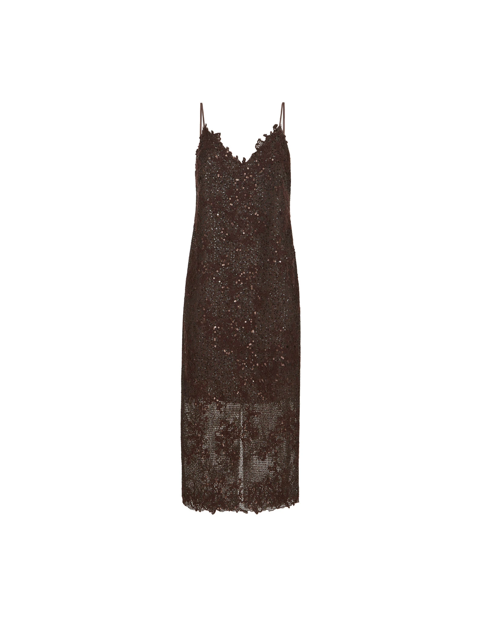 Brunello Cucinelli Dazzling lace embroidery dress in Brown Gianduia Brunello Cucinelli Dazzling lace embroidery dress in Brown Gianduia | Dresses | Coveti