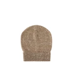 Brunello Cucinelli Dazzling texture beanie in Light Brown | Hats | Coveti