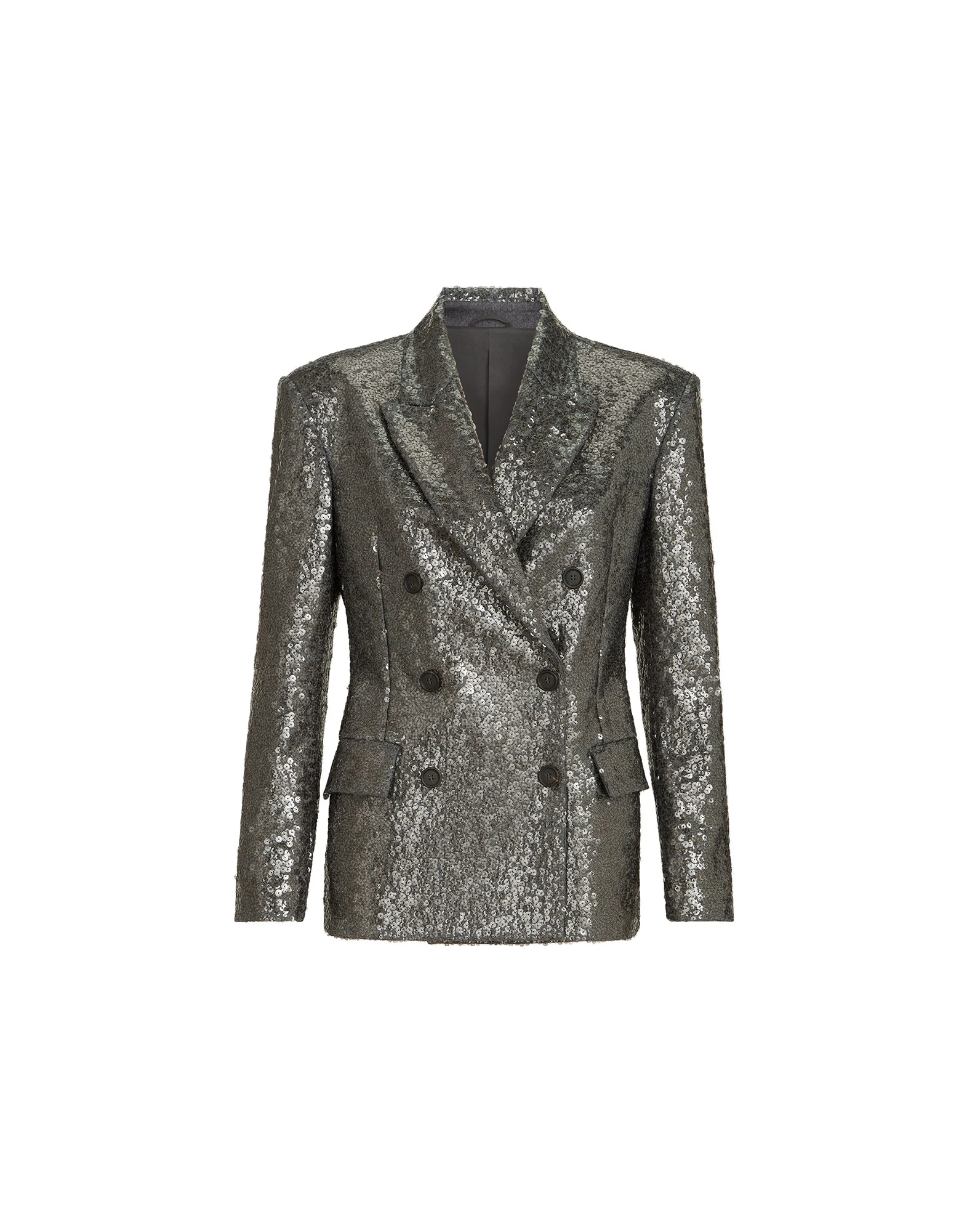 Brunello Cucinelli Dazzling texture embroidery blazer in Dark Grey | Buy Jackets at Coveti Brunello Cucinelli Dazzling texture embroidery blazer in Dark Grey