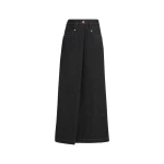 Brunello Cucinelli Denim five-pocket skirt in Black