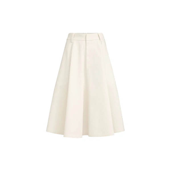 Denim full skirt with monili in Panama
