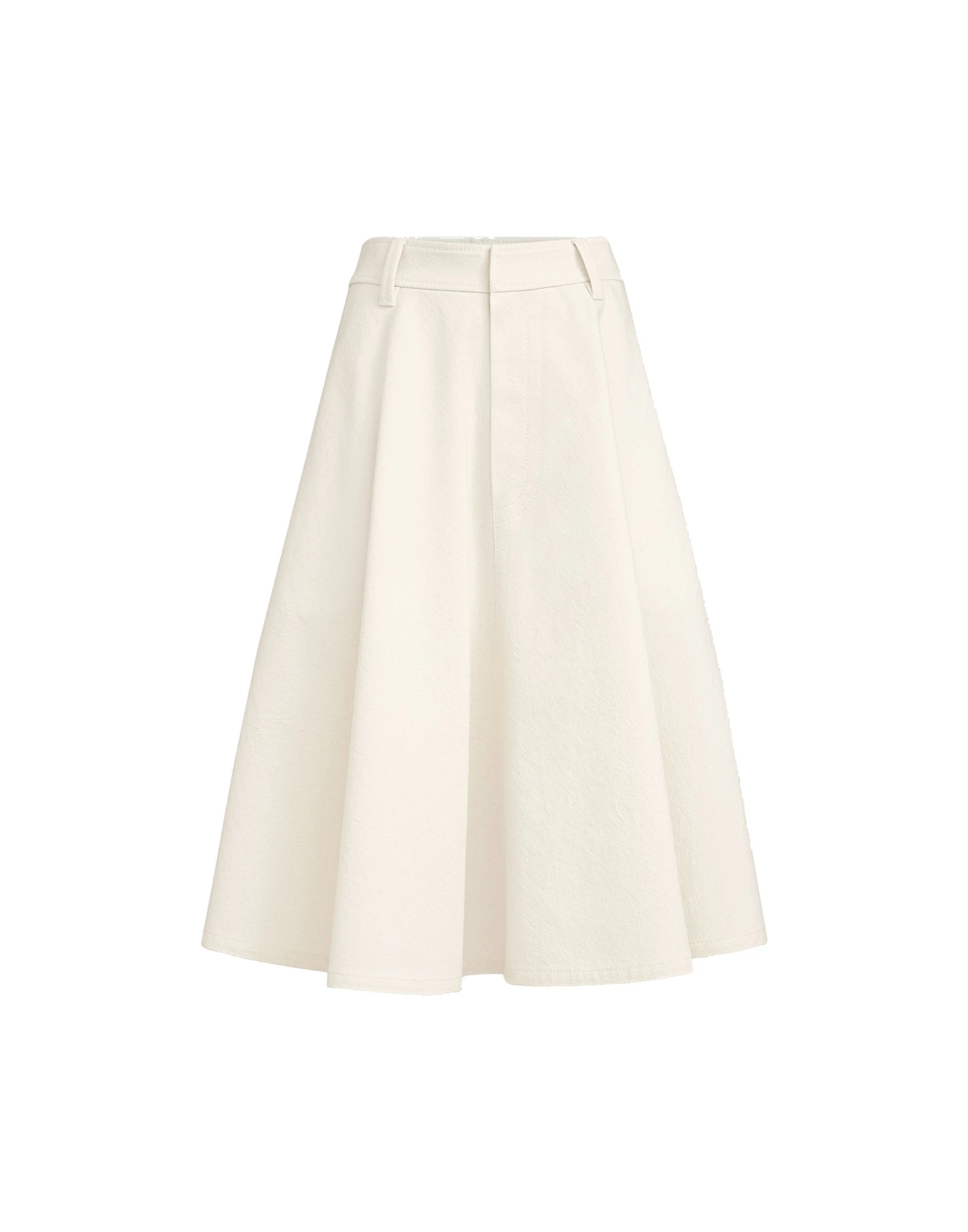 Brunello Cucinelli Denim full skirt with monili in Panama Brunello Cucinelli