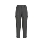 Brunello Cucinelli Diagonal cargo trousers in Stone Grey | Pants | Coveti