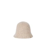 Brunello Cucinelli Diamond yarn rib knit bucket hat in Ecru | Hats | Coveti