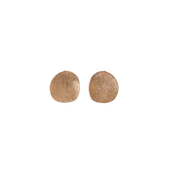 Disc Shimmer Earrings in Gold