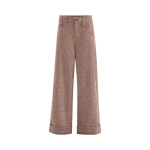 Brunello Cucinelli Donegal five-pocket baggy trousers in Burgundy
