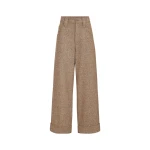 Brunello Cucinelli Donegal five-pocket baggy trousers in Cappuccino
