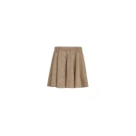 Brunello Cucinelli Donegal mini circle skirt in Light Brown