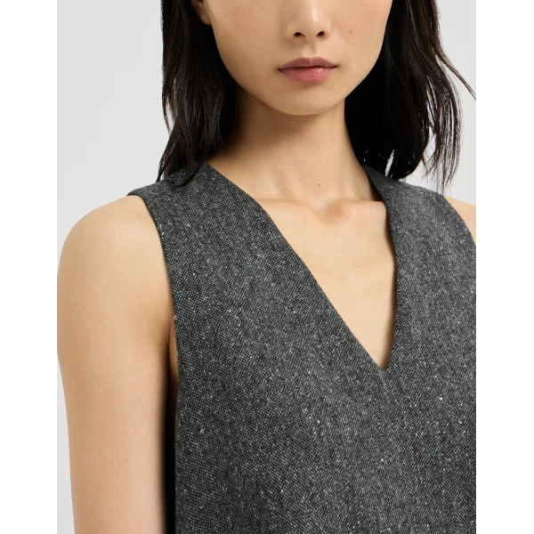 Brunello Cucinelli Donegal mini dress in Anthracite