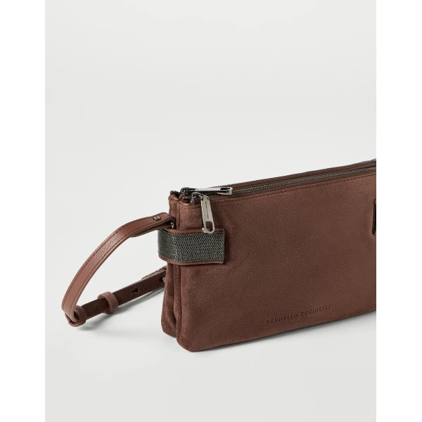 Essence mini shoulder bag in Burgundy - Image 3